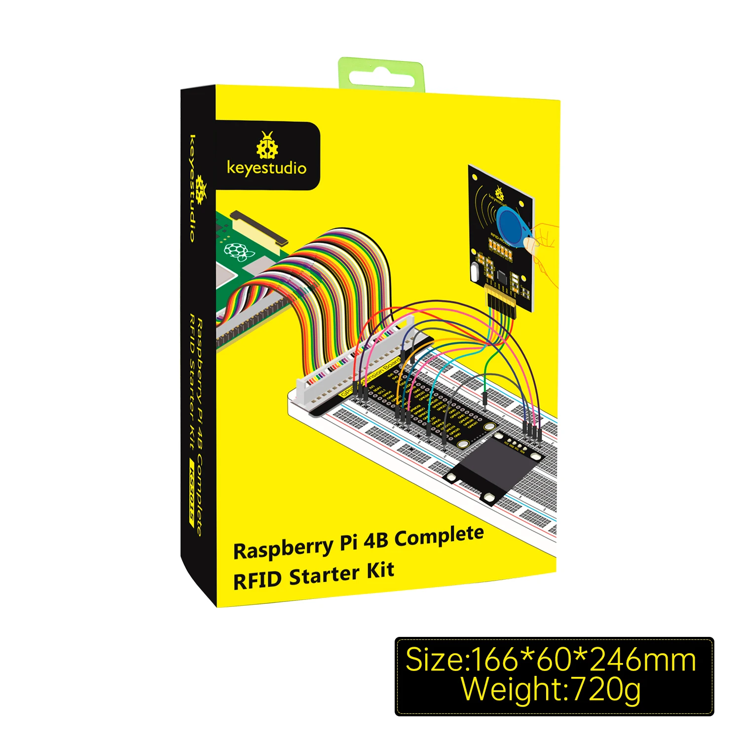 Keyestduio Complete RFID Starter Kit For Raspberry Pi 4B/3B+40Projects /Linux&Python &C Language Programming(NO RPI 4B Board)
