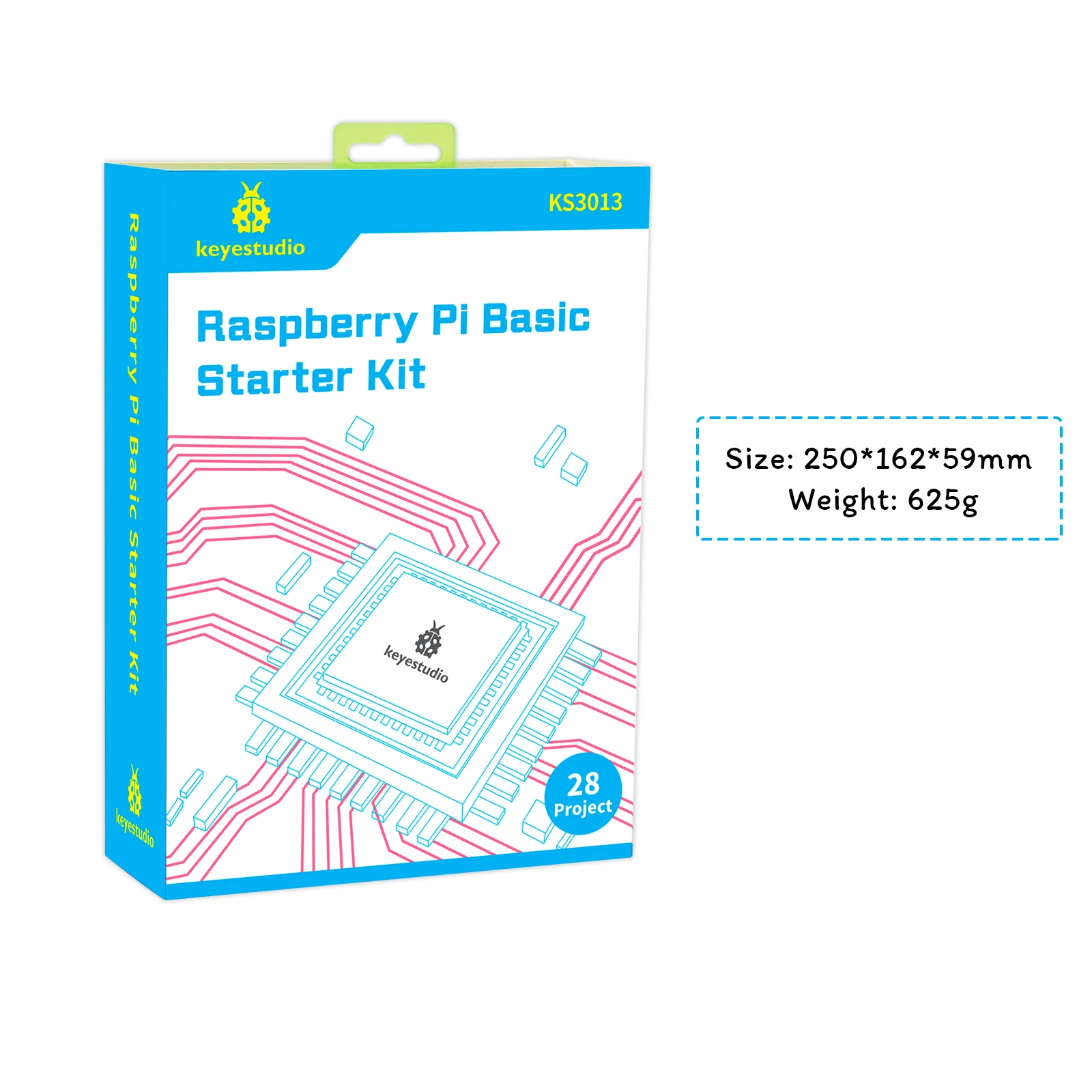 Keyestduio Complete RFID Starter Kit For Raspberry Pi 4B/3B+40Projects /Linux&Python &C Language Programming(NO RPI 4B Board)