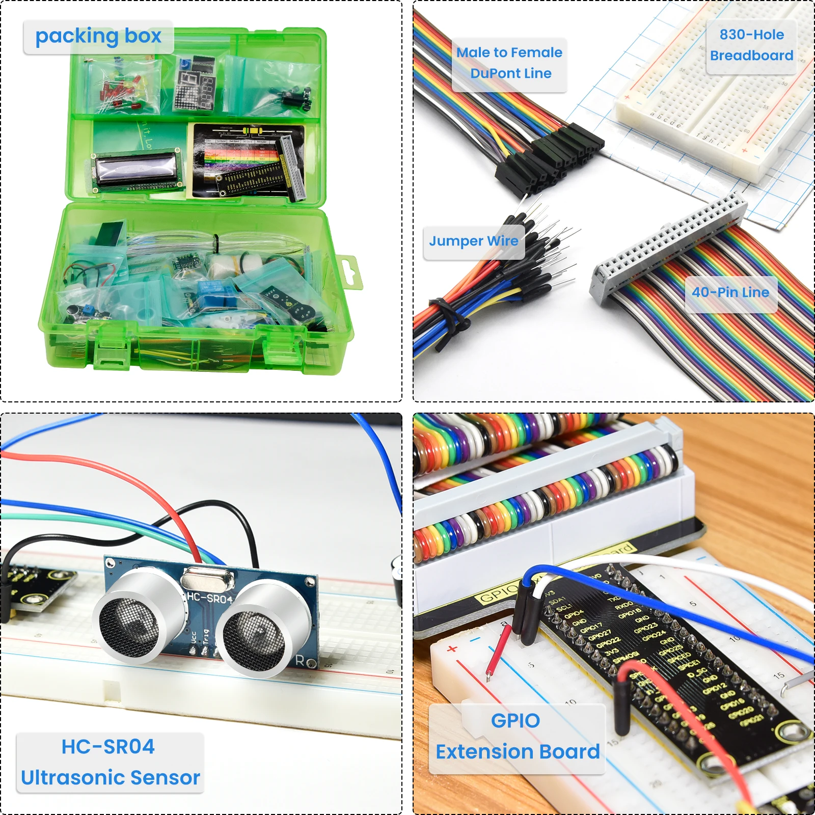 Keyestduio Complete RFID Starter Kit For Raspberry Pi 4B/3B+40Projects /Linux&Python &C Language Programming(NO RPI 4B Board)