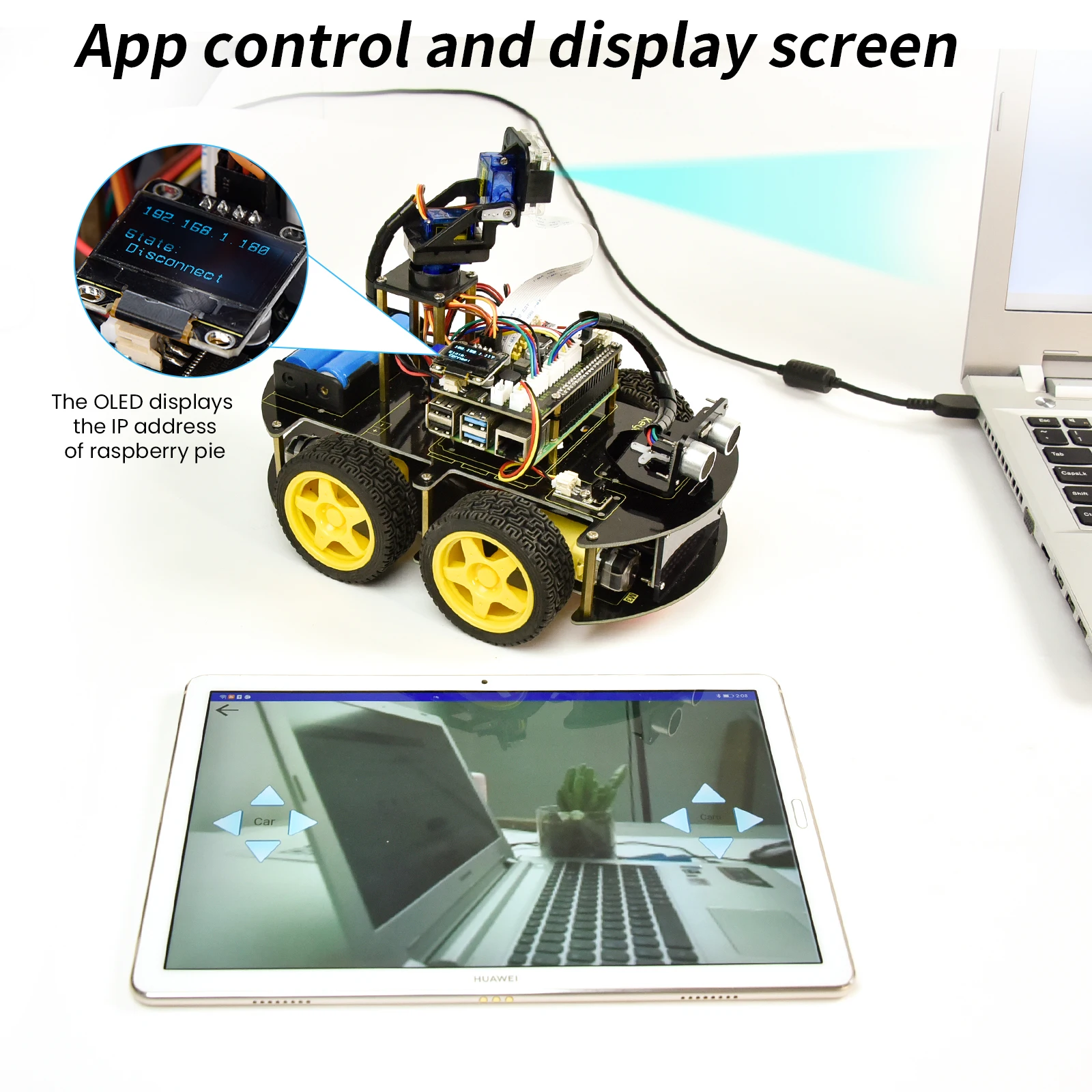 Keyestudio Raspberry Pi 4B Robot Car+5 Megapixels Camera Module Python Programming For Raspberry Pi 4B(No Raspberry Pi Board ) Keyestudio Raspberry Pi 4B Robot Car+5 Megapixels Camera Module Python Programming For Raspberry Pi 4B(No Raspberry Pi Board )