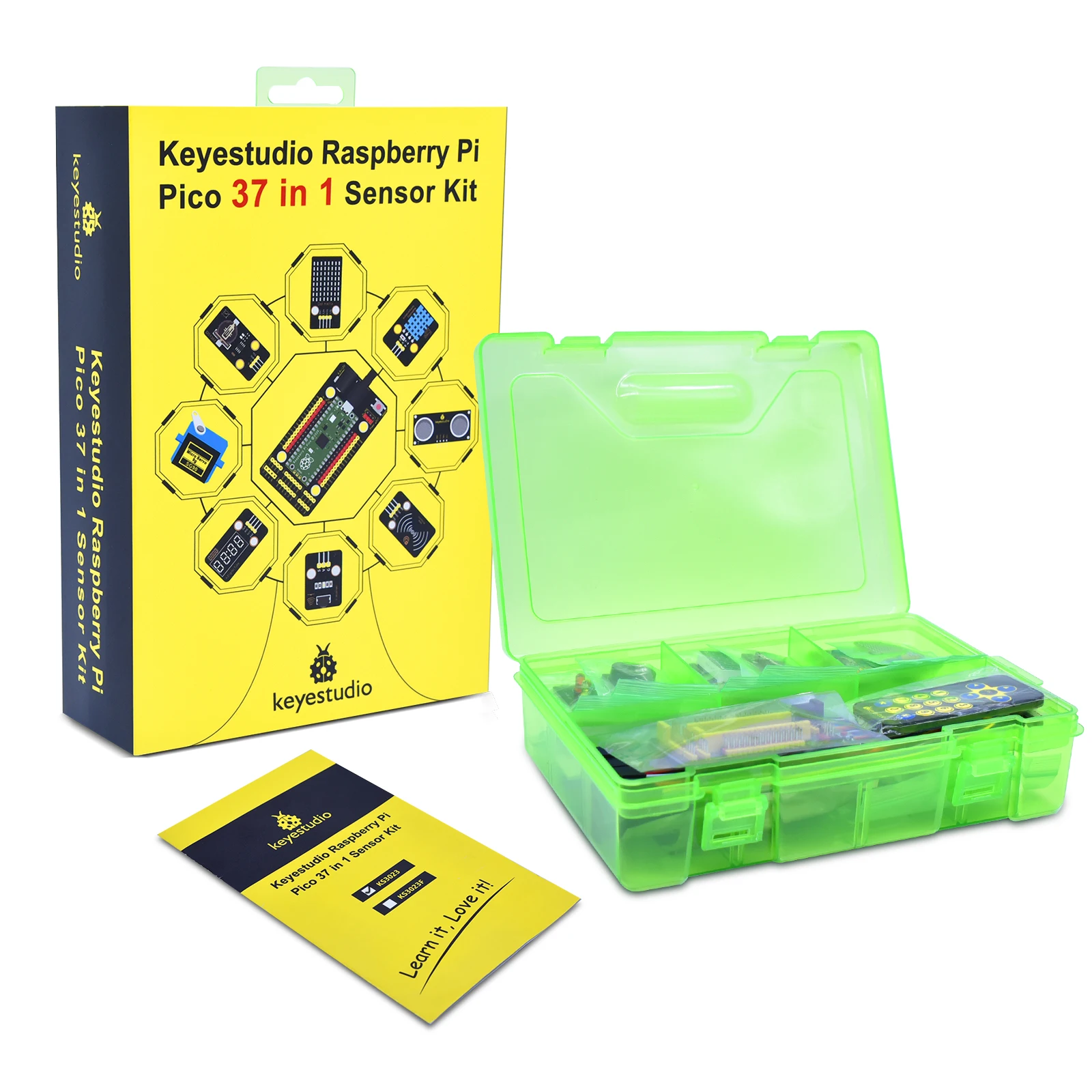 Keyestudio 37&42 in 1 Raspberry Pi Pico Sensor Kit DIY Kit Electronics For Python Programming & For Raspberry Pico Programming Keyestudio 37&42 in 1 Raspberry Pi Pico Sensor Kit DIY Kit Electronics For Python Programming & For Raspberry Pico Programming