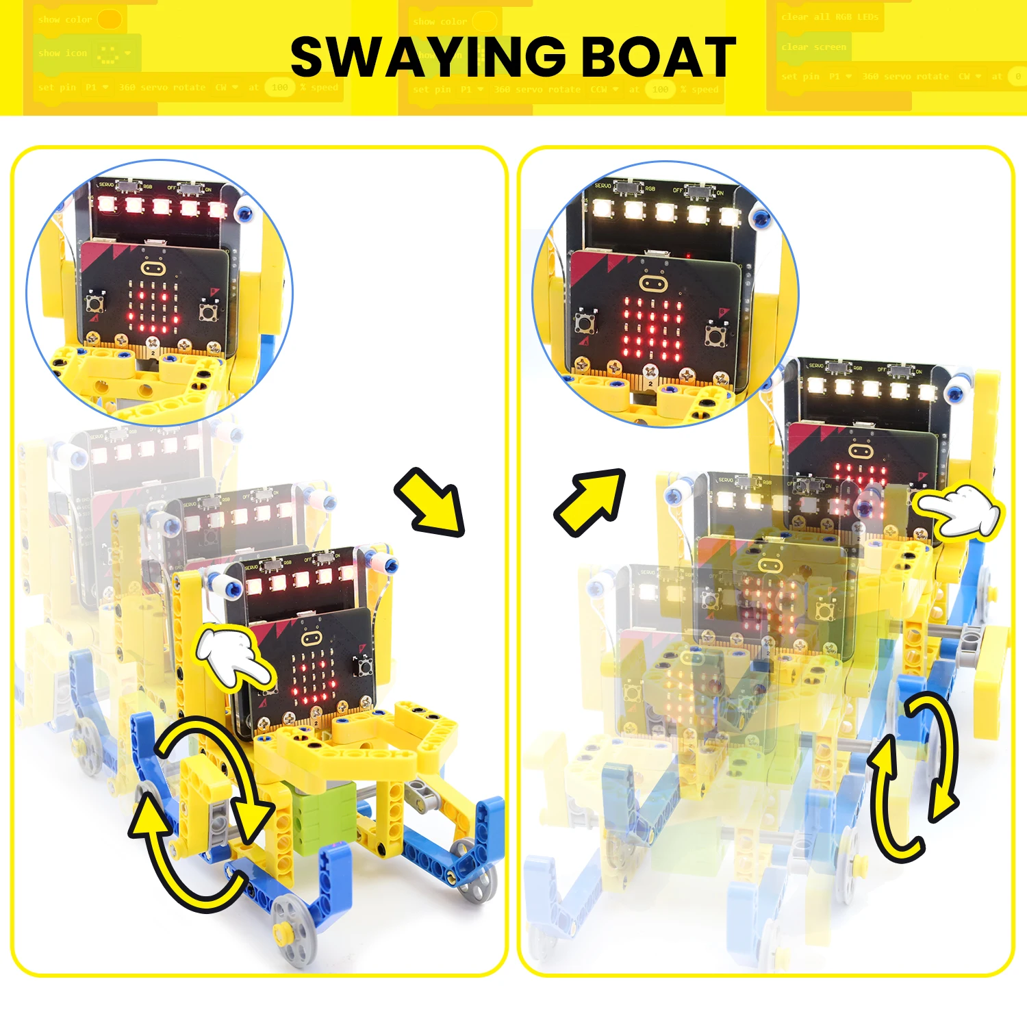 Keyestuido Micro bit V2 Variant Master 8-IN-1 Robot Kit For Micro:bit Programming Starter Learning Kit Compatible with Lego