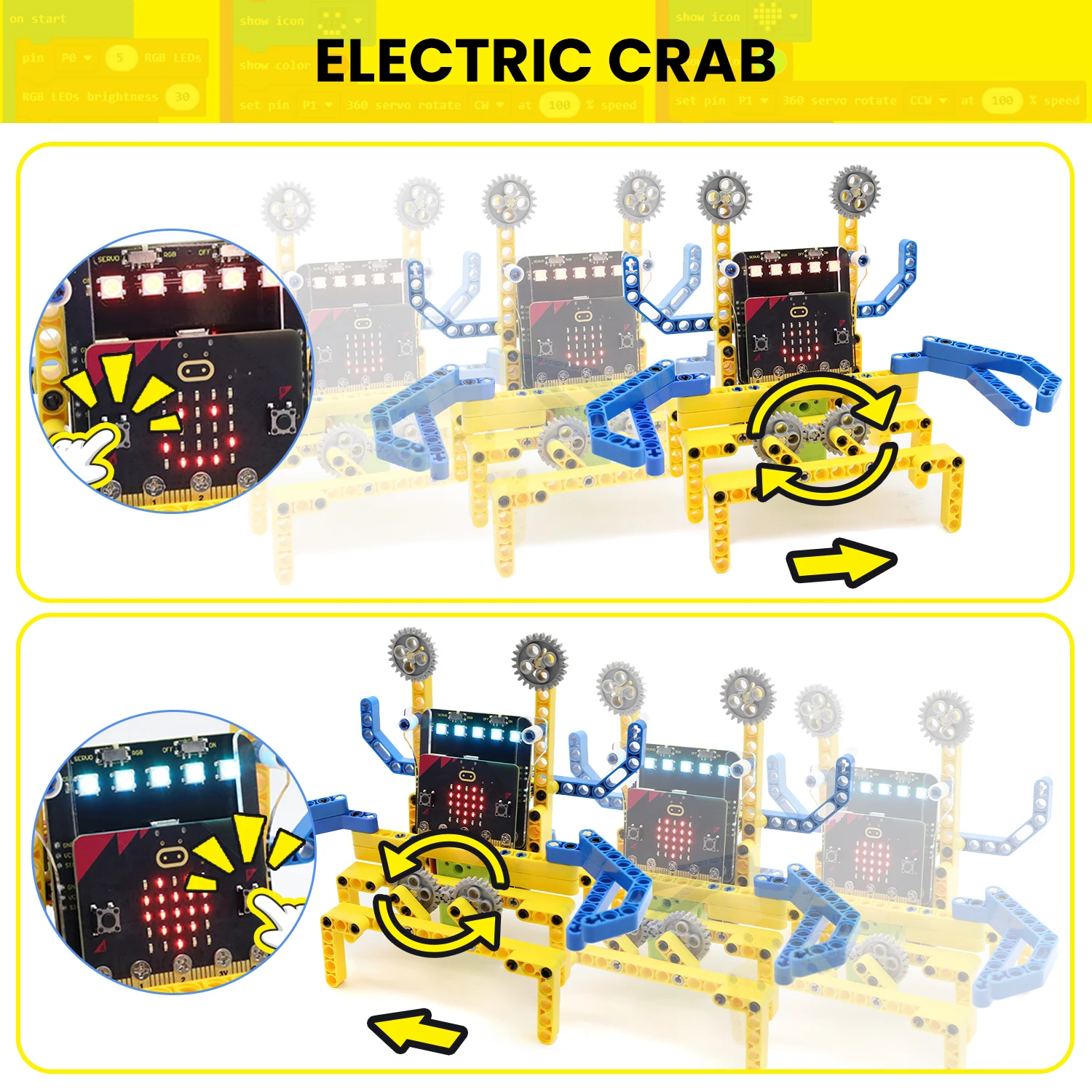 Keyestuido Micro bit V2 Variant Master 8-IN-1 Robot Kit For Micro:bit Programming Starter Learning Kit Compatible with Lego