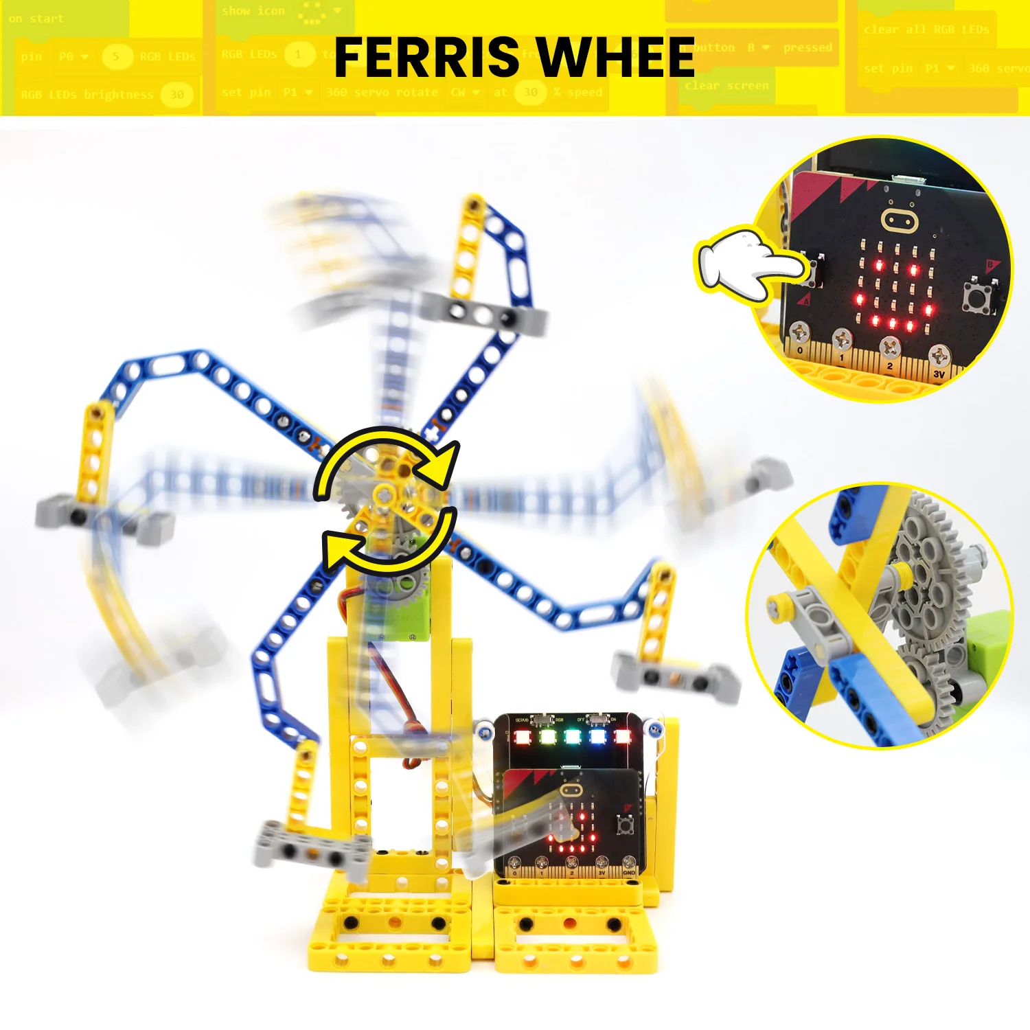 Keyestuido Micro bit V2 Variant Master 8-IN-1 Robot Kit For Micro:bit Programming Starter Learning Kit Compatible with Lego