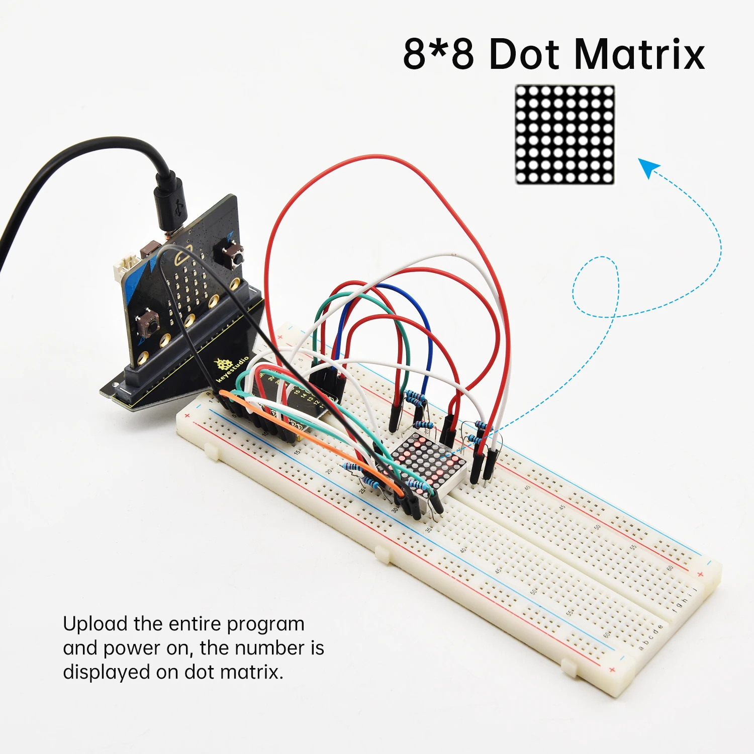 Keyestudio Microbit V2 Complete Starter Kit +48 Projects for BBC Micro:bit V2 Kids STEAM Educational Makecode Programming Kits Keyestudio Microbit V2 Complete Starter Kit +48 Projects for BBC Micro:bit V2 Kids STEAM Educational Makecode Programming Kits