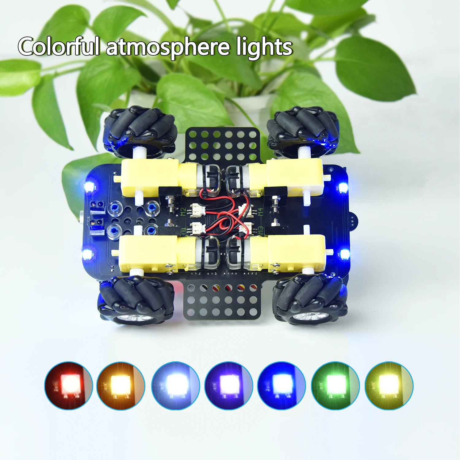 Keyestudio Micro:Bit V2 4WD Mecanum Wheel Robot Car Kit For Microbit STEM Toys Makecode &Python Programming DIY Starter Kit Keyestudio Micro:Bit V2 4WD Mecanum Wheel Robot Car Kit For Microbit STEM Toys Makecode &Python Programming DIY Starter Kit