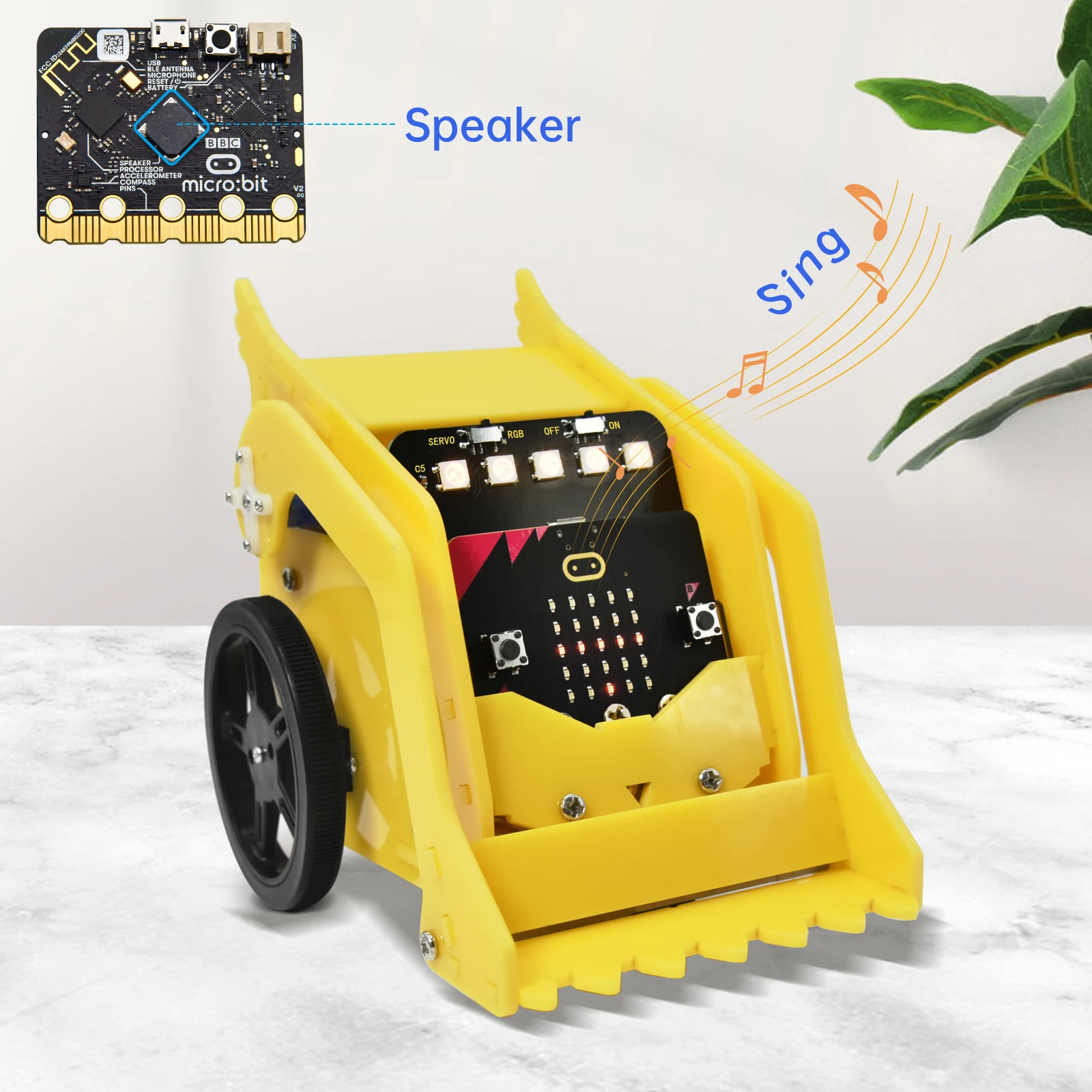 Keyestudio Micro:Bit V2 DeskBit Small Robot Smart Car for Microbit Robot STEM Programming Car Kit Makecode Graphical Programming Keyestudio Micro:Bit V2 DeskBit Small Robot Smart Car for Microbit Robot STEM Programming Car Kit Makecode Graphical Programming