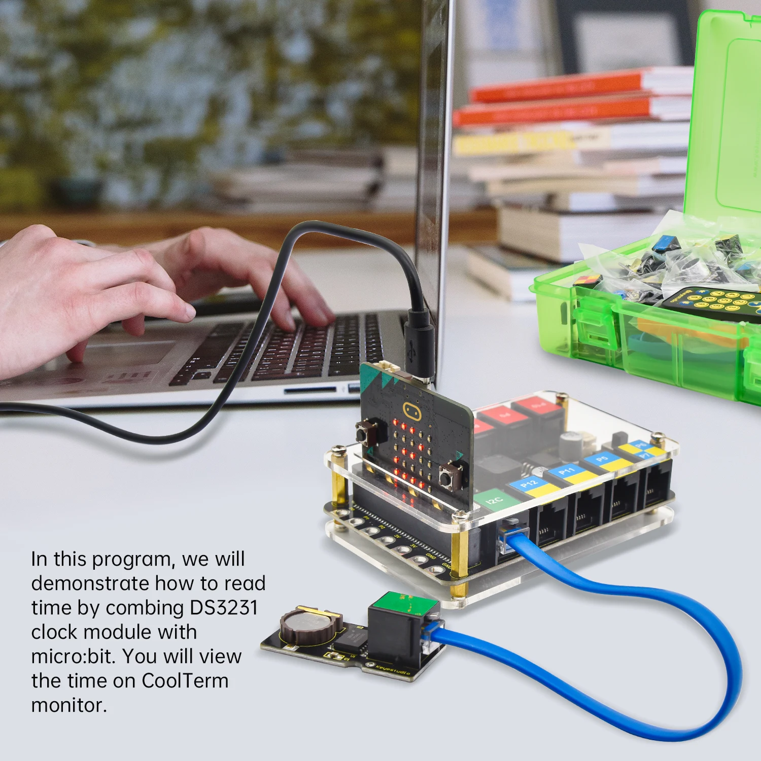Keyestudio Micro:bit EASY Plug Complete Starter Kit for BBC Microbit STEM Programming Sensor Starter Kit+Micro:bit Board