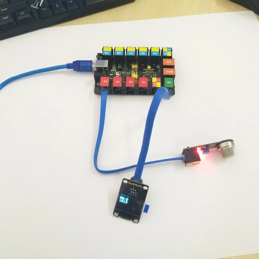 Keyestudio EASY PLUG RJ11 Super Starter Learning Kit For Arduino STEM EDU/Compatible With Mixly Block Coding