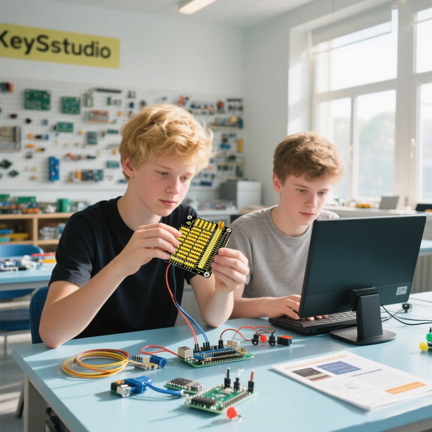 Keyestudio RPI GPIO shield with-PCF8591 AD-DA for Raspberry Pi /CE certification