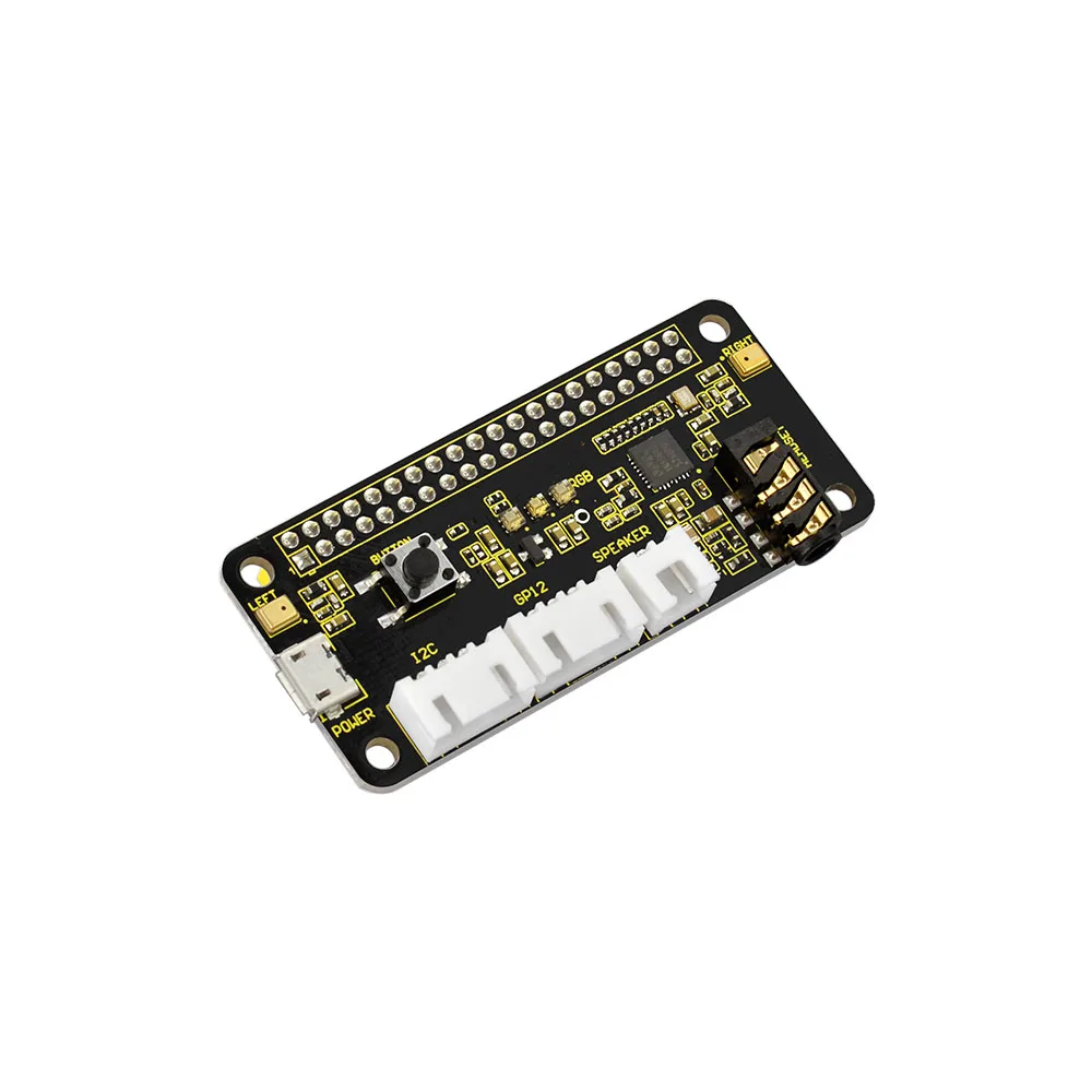2PCSKeyestudio 5V ReSpeaker 2-Mic Pi HAT V1.0 Expansion Board For Raspberry Pi 4B/3B+/3B CE Certification