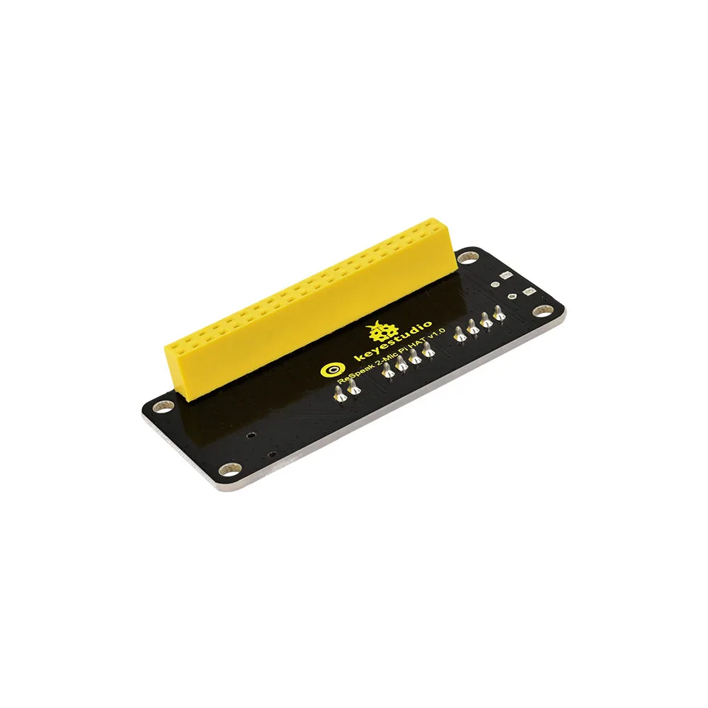 2PCSKeyestudio 5V ReSpeaker 2-Mic Pi HAT V1.0 Expansion Board For Raspberry Pi 4B/3B+/3B CE Certification