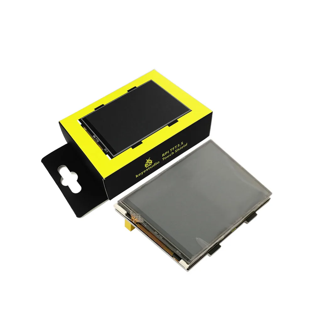 Keyestudio RPI TFT 3.5 Inch LCD Touch screen Shield for Raspberry Pi 3B/4B 480x320 16-Bit Pixels CE Certification