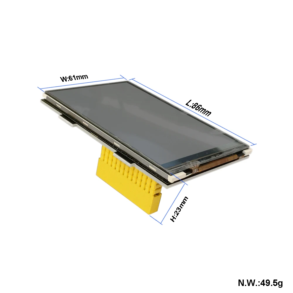 Keyestudio RPI TFT 3.5 Inch LCD Touch screen Shield for Raspberry Pi 3B/4B 480x320 16-Bit Pixels CE Certification