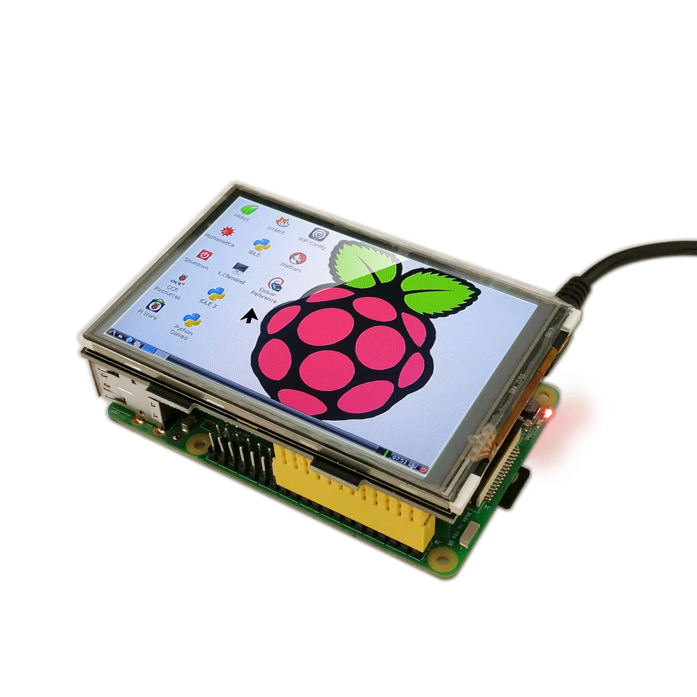Keyestudio RPI TFT 3.5 Inch LCD Touch screen Shield for Raspberry Pi 3B/4B 480x320 16-Bit Pixels CE Certification