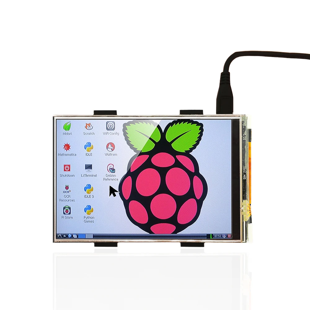Keyestudio RPI TFT 3.5 Inch LCD Touch screen Shield for Raspberry Pi 3B/4B 480x320 16-Bit Pixels CE Certification