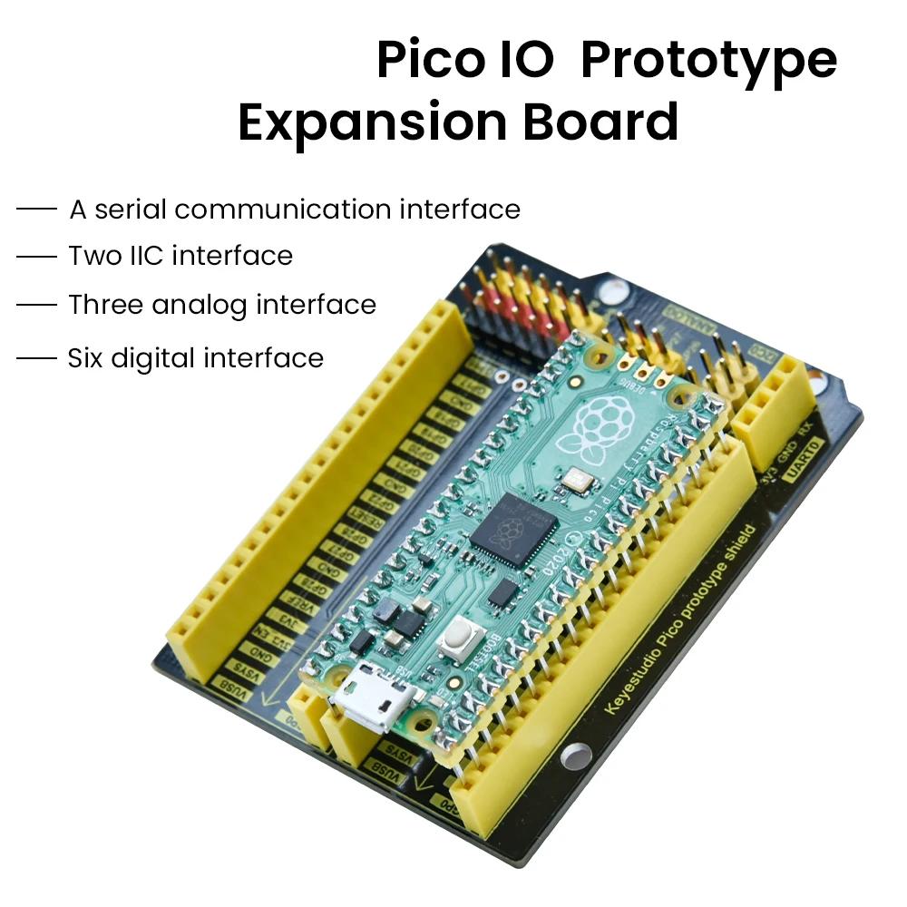 Keyestudio Pico IO Prototype Expansion board for Raspberry pi Diy Kit Electronics for Adults STEM Education Programming Study