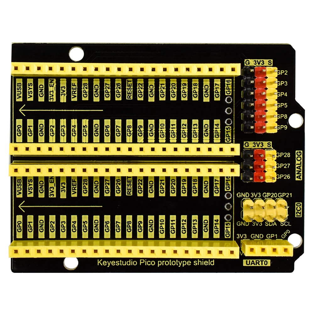 Keyestudio Pico IO Prototype Expansion board for Raspberry pi Diy Kit Electronics for Adults STEM Education Programming Study