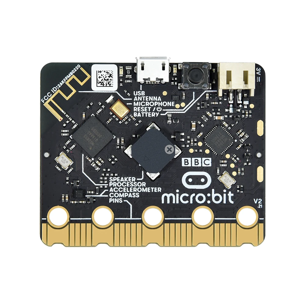 Original Micro:Bit Go Kit For BBC Micro:bit V2 Board+Battery Holder No AAA Batteries +Micro USB Cable for Coding and Programming